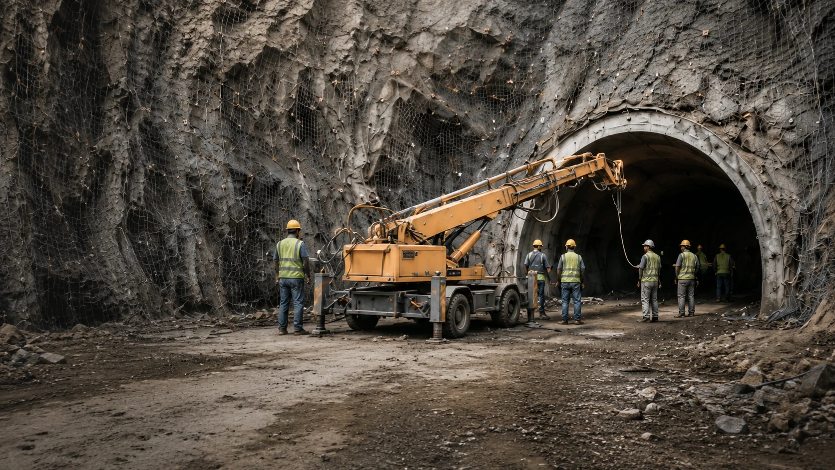 Slope Stabilization Guniting Project - Bhoomi Constructions